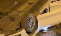 Diyarbakır'da otomobil takla attı