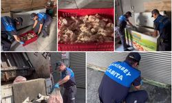 Gaziantep'te 500 kilo ciğer imha edildi