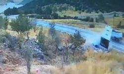 Gaziantep'te 7 kişinin öldüğü kazanın çarpışma anı kamerada
