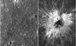 NASA uzay aracı ayda devasa yeni bir krater keşfetti