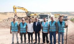 Eğil'de yol yapım çalışması başladı