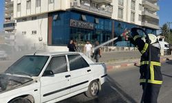 Siirt-Kurtalan yolunda seyir halindeki otomobil alev aldı