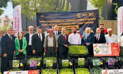 Şırnak'ta üreticiye fide ve çoban çantası desteği