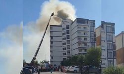 Diyarbakır'da site çatısında yangın paniği