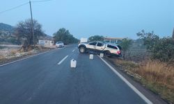Kayganlaşan yol kazaya neden oldu