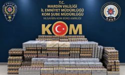 Mardin'de binlerce paket kaçak sigara ele geçirildi