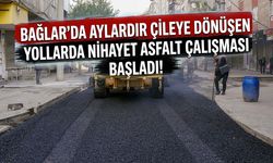 Bağlar'da aylardır çileye dönüşen yollarda nihayet asfalt çalışması başladı