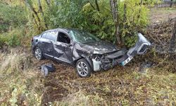 Bingöl-Erzurum kara yolunda otomobil kazası: 2 yaralı