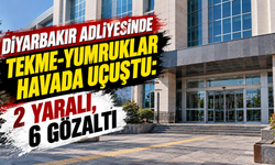 Diyarbakır adliyesinde tekme-yumruklar havada uçuştu: 2 yaralı, 6 gözaltı