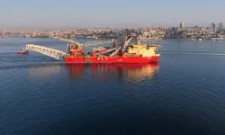 JSD6000 gemisi İstanbul Boğazı'ndan geçti