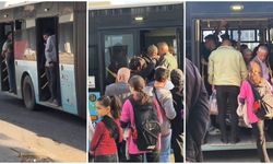 Oğlaklı yolcuları perişan: Belediye otobüsleri tıklım tıklım