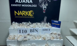 Adana'da 110 bin captagon hap ele geçirildi