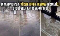 Diyarbakır'da "yüzen toplu taşıma" hizmeti(!) Otobüsler artık vapur gibi
