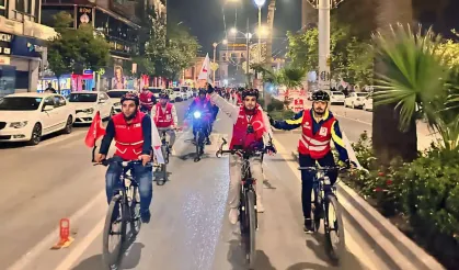 Şanlıurfa'da "Kızılay İçin Pedalla" bisiklet turu düzenlendi