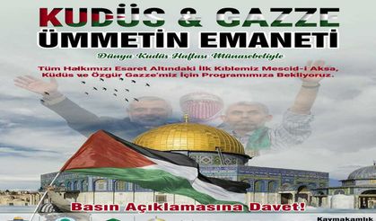 Adana'da "Dünya Kudüs Haftası" etkinliğine davet