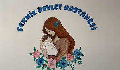 Görev yaptığı hastanenin duvarlarını resimlerle renklendirdi