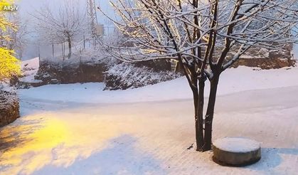 Diyarbakır'da bahar beklenirken kar sürprizi!
