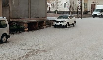 Diyarbakır'da dolu yağışı etkili oldu