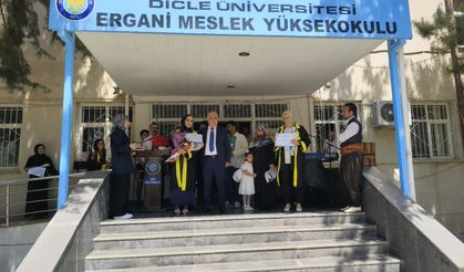 Ergani Meslek Yüksekokulu'nda mezuniyet töreni