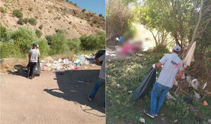 Eğil'de doğa alarm veriyor: Piknikçilerin bıraktığı atıklar tepki çekti