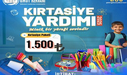 Umut Kervanı Bingöl Derneği'nden kırtasiye yardımı çağrısı