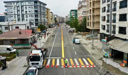 Eski Cezaevi Caddesi yeni görünümüyle trafiğe açıldı