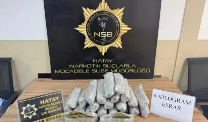 Hatay'da 6 kilogram madde ele geçirildi: 2 kişi tutuklandı