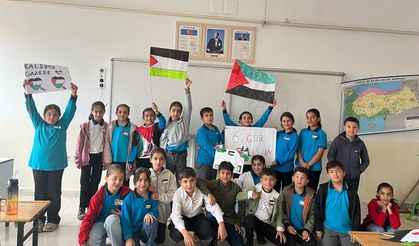 Şanlıurfa’da okullardan Gazze’ye anlamlı destek