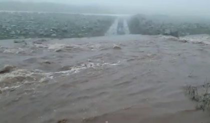 Mardin'de sağanak yağış hayatı felç etti! Dere taştı