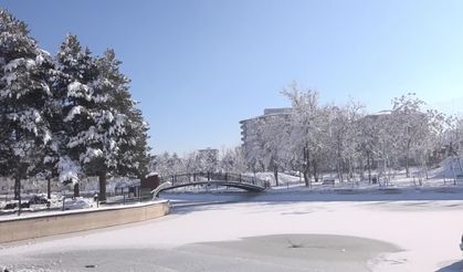 Muş’ta dondurucu soğuk: Göletler dondu, çatılarda buz sarkıtları oluştu