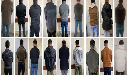 Gaziantep'te araması bulunan 21 şüpheli yakalandı