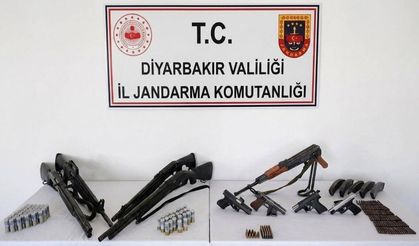 Diyarbakır’da silah kaçakçılarına operasyon