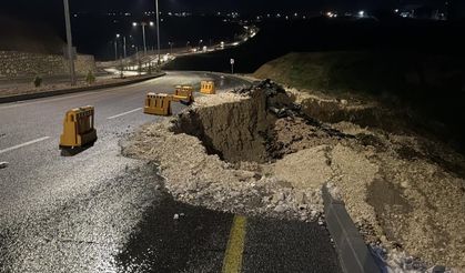 Adıyaman’da şiddetli yağış heyelana neden oldu