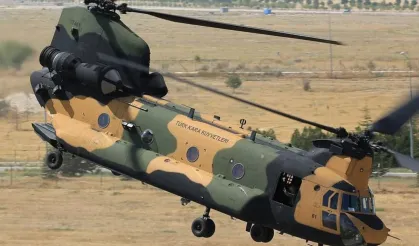 Ankara'da askeri helikopter düştü