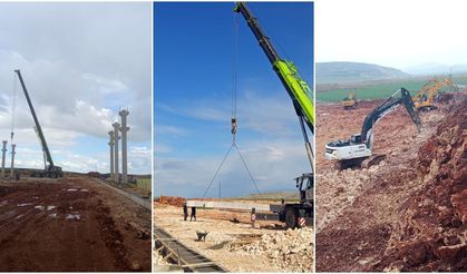 Ergani'de yeni küçük sanayi sitesi inşaatı devam ediyor