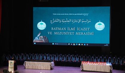 Batman'da 62 kız öğrenci İslami ilimlerde icazet alarak mezun oldu