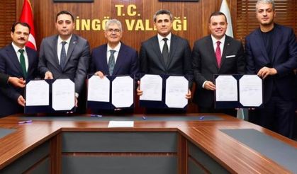 Bingöl'de 115 milyon liralık İŞGEM projesi için imzalar atıldı