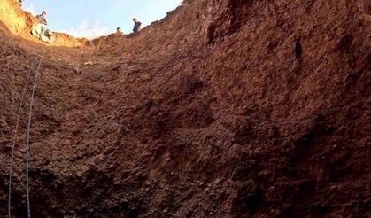 Dev obruğa düşen keçi AFAD tarafından kurtarıldı