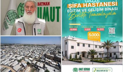 Umut Kervanı'ndan Gazze'deki Şifa Hastanesi için destek çağrısı