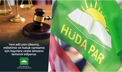 HÜDA PAR’dan yeni adli yıl mesajı