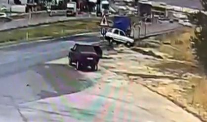 Gaziantep'te kontrolden çıkan araç menfeze uçtu