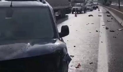 Tarsus-Adana-Gaziantep Otoyolu'nda trafik durdu: 8 yaralı