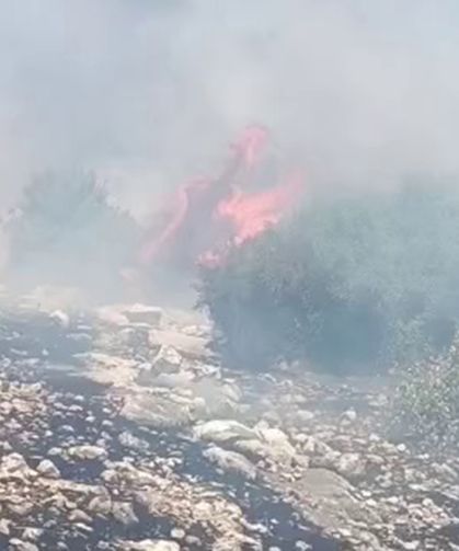 Adıyaman'da dağlık bölgede çıkan yangın söndürüldü