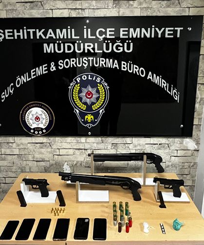 Gaziantep'te ruhsatsız silah operasyonu: 7 gözaltı