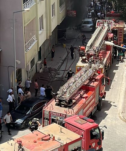 Mardin'de depoda çıkan yangın söndürüldü