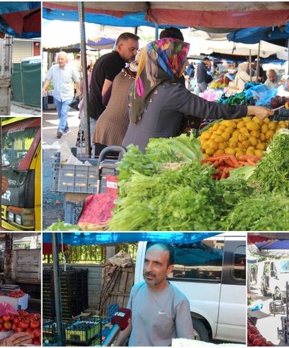 Diyarbakır'da pazarın nabzını tuttuk: Esnaf da vatandaş da dertli