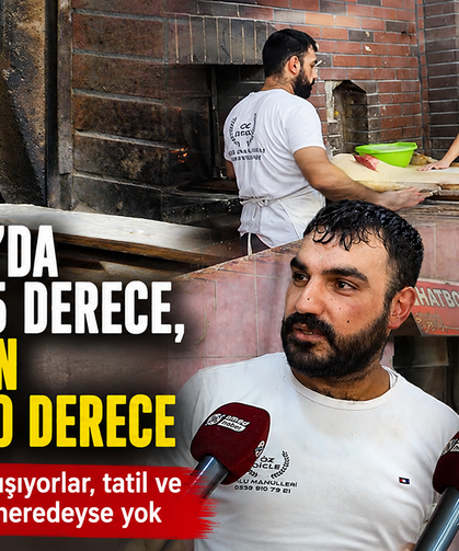 Diyarbakır'da sıcaklık 45 derece, fırıncıların mesaisi 450 derece