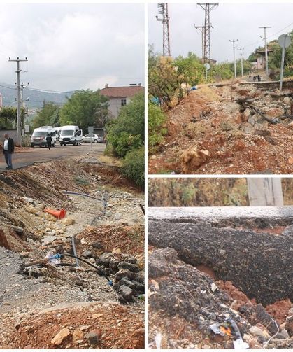 Diyarbakır'da 11 muhtarın başvurusuna rağmen çöken yol yapılmadı