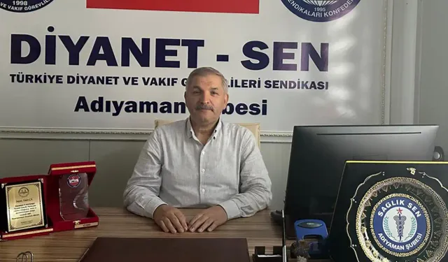 Diyanet-Sen Adıyaman şubesinden Bakan Tekin'e destek