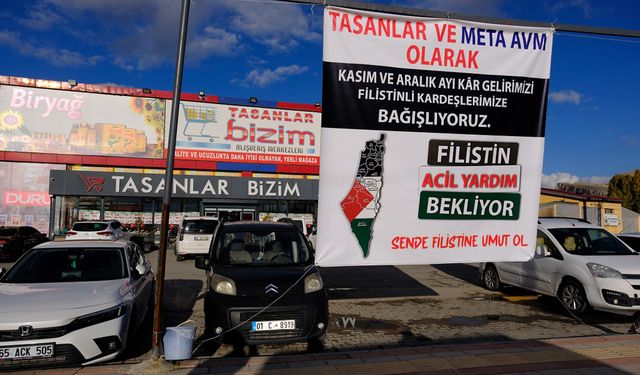 Van'da iki market, 2 aylık kârını Filistin'e bağışlayacak!